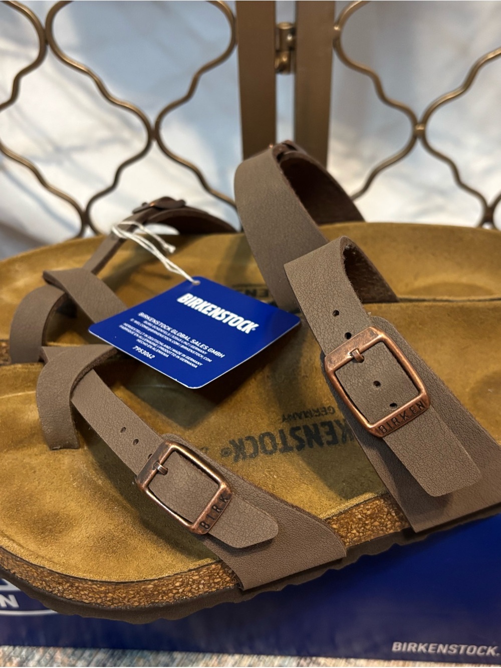 Birkenstock Women’s 8 / Men's 6 Brown Strappy Leather Sandals with Buckles NWT